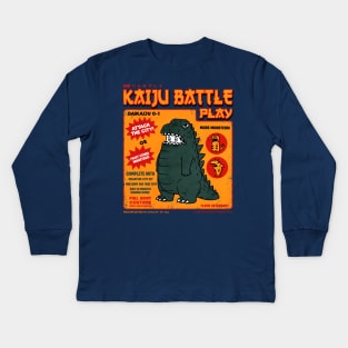 Kaiju Battle Player 1 Kids Long Sleeve T-Shirt